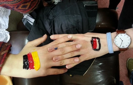 Wizyta uczniów z zaprzyjaźnionego gimnazjum w Ibbenbüren  w ramach polsko-niemieckiej wymiany młodzieży.1