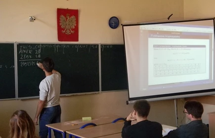 „Wstęp do kryptografii” -  spotkanie z Andrzejem Madejem.1