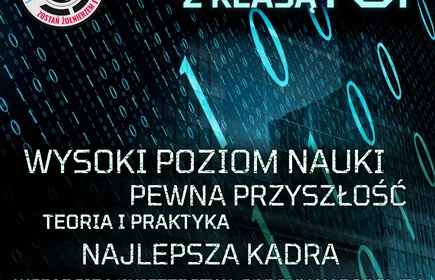 Plakat reklamujący kierunek - cyberbezpieczeństwo