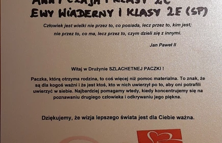 Certyfikat szlachetnego darczyńcy 