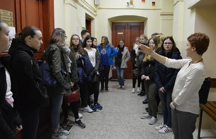 Wizyta uczni&oacute;w z zaprzyjaźnionego gimnazjum w Ibbenb&uuml;ren  w ramach polsko-niemieckiej wymiany młodzieży.3