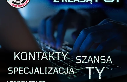 Plakat reklamujący kierunek - cyberbezpieczeństwo