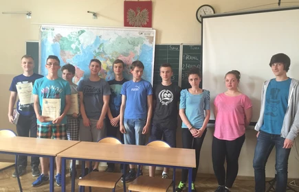 XI edycja konkursu o tytuł  Najlepszego Geografa Szkoły 10