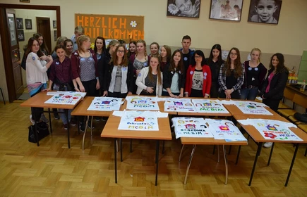 Wizyta uczni&oacute;w z zaprzyjaźnionego gimnazjum w Ibbenb&uuml;ren  w ramach polsko-niemieckiej wymiany młodzieży.17