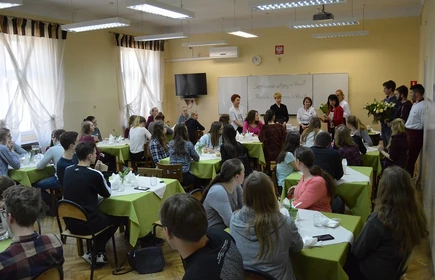 Wizyta uczni&oacute;w z zaprzyjaźnionego gimnazjum w Ibbenb&uuml;ren  w ramach polsko-niemieckiej wymiany młodzieży.20