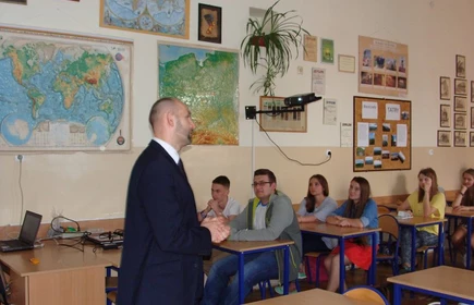 Lekcja Przedsiębiorczości  z Dyrektorem Banku 2