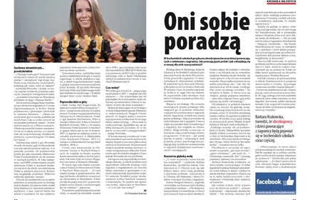 Artykuł  z Weronika Łęczek szachistką