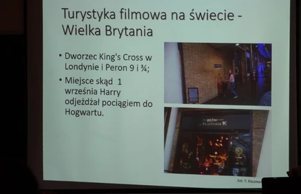 Na zdjęciu ekran rzutnika z jednym z tematów spotkania