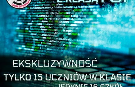 Plakat reklamujący kierunek - cyberbezpieczeństwo