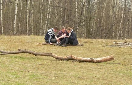 V  ZŁAZISKO DLA MŁODZIEŻY          Z OKAZJI MIĘDZYNARODOWEGO DNIA OCHRONY ZABYTKÓW Jamna, Pogórze Rożnowskie, 18.04.2012.16
