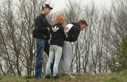 V  ZŁAZISKO DLA MŁODZIEŻY          Z OKAZJI MIĘDZYNARODOWEGO DNIA OCHRONY ZABYTKÓW Jamna, Pogórze Rożnowskie, 18.04.2012.17