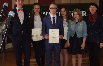 Sukcesy naszych uczni&oacute;w w XV Międzyszkolnym Konkursie Poezji Niemieckojęzycznej  w Tarnowie .2