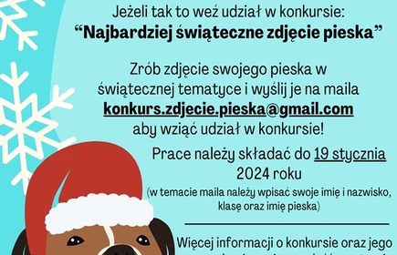 plakat przedstawiający informacje o konkursie