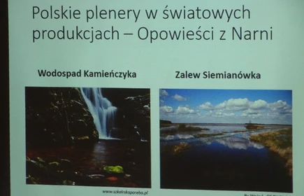 Na zdjęciu ekran rzutnika z jednym z tematów spotkania
