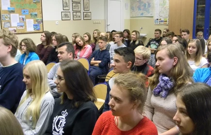 Z gimnazjalistami o Erasmusie+ 1