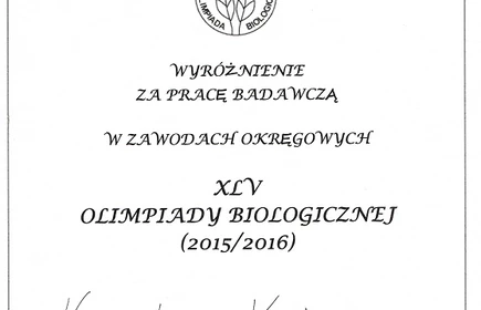 Olimpiada biologiczna 2