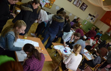 Wizyta uczni&oacute;w z zaprzyjaźnionego gimnazjum w Ibbenb&uuml;ren  w ramach polsko-niemieckiej wymiany młodzieży.16