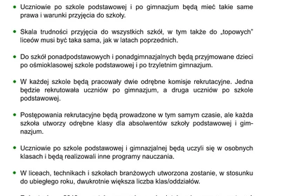 Plan rekrutacji do szk&oacute;ł ponadpodstawowych oraz ponadgimnazjalnych rok 2019/2020