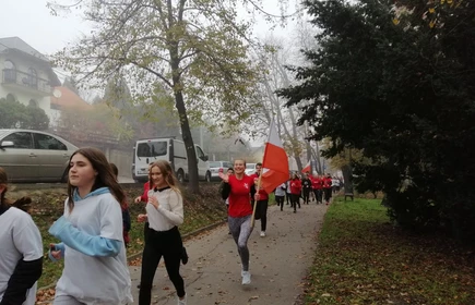 Na zdjęciu osoby w trakcie biegu 