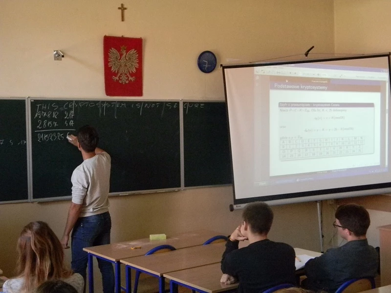 „Wstęp do kryptografii” -  spotkanie z Andrzejem Madejem.1