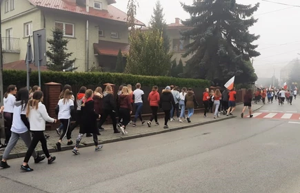 Na zdjęciu osoby w trakcie biegu 